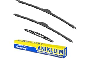 ANIKLUIM® 26"+ 20" Wiper Blades with 10" Rear Wiper Blade Set Replacement for 2021-2023 Grand Cherokee L Windshield Wipers Original Factory Quality (Pack of 3)
