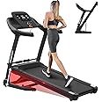 Hccsport Treadmill with Incline, 3 in 1 Under Desk Treadmill Walking Pad with Removable Desk Workstation 3.5HP Foldable Compact Walking Treadmill for Home Small Office with Wristband Remote Control