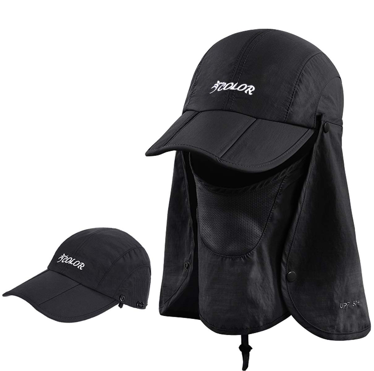 Tirrinia UV Protection Sun Hat With Neck Flap – Men's/Women's Fishing & Hiking Cap