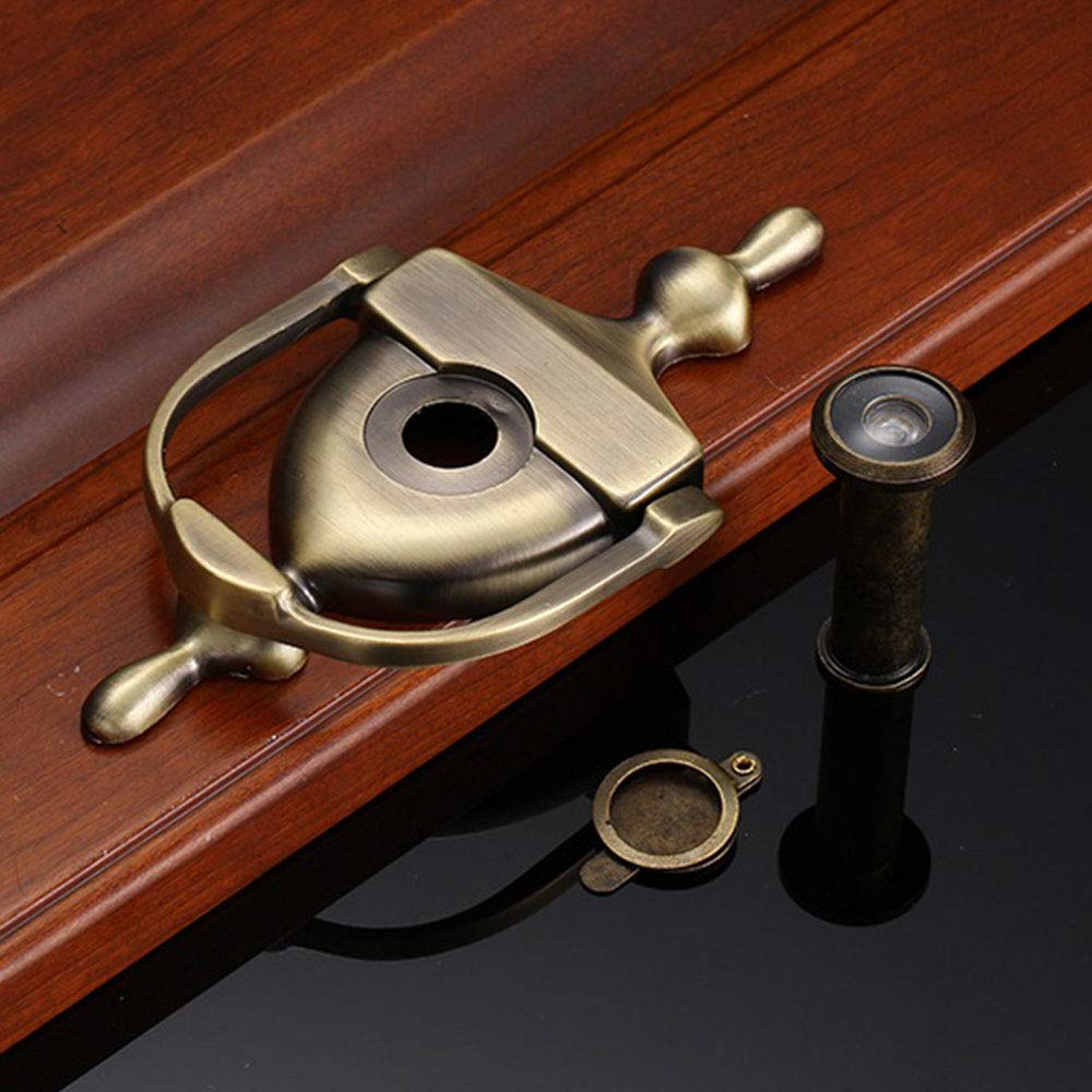 Door Knocker with Door Viewer, Knockers for Front Door, Elegant Front Door Furniture with a Classic Period Design, Alerting You of Visitors to Your Home