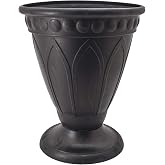 PSW HU40BK Bristol Urn Planter, 16 by 18-Inch, Black