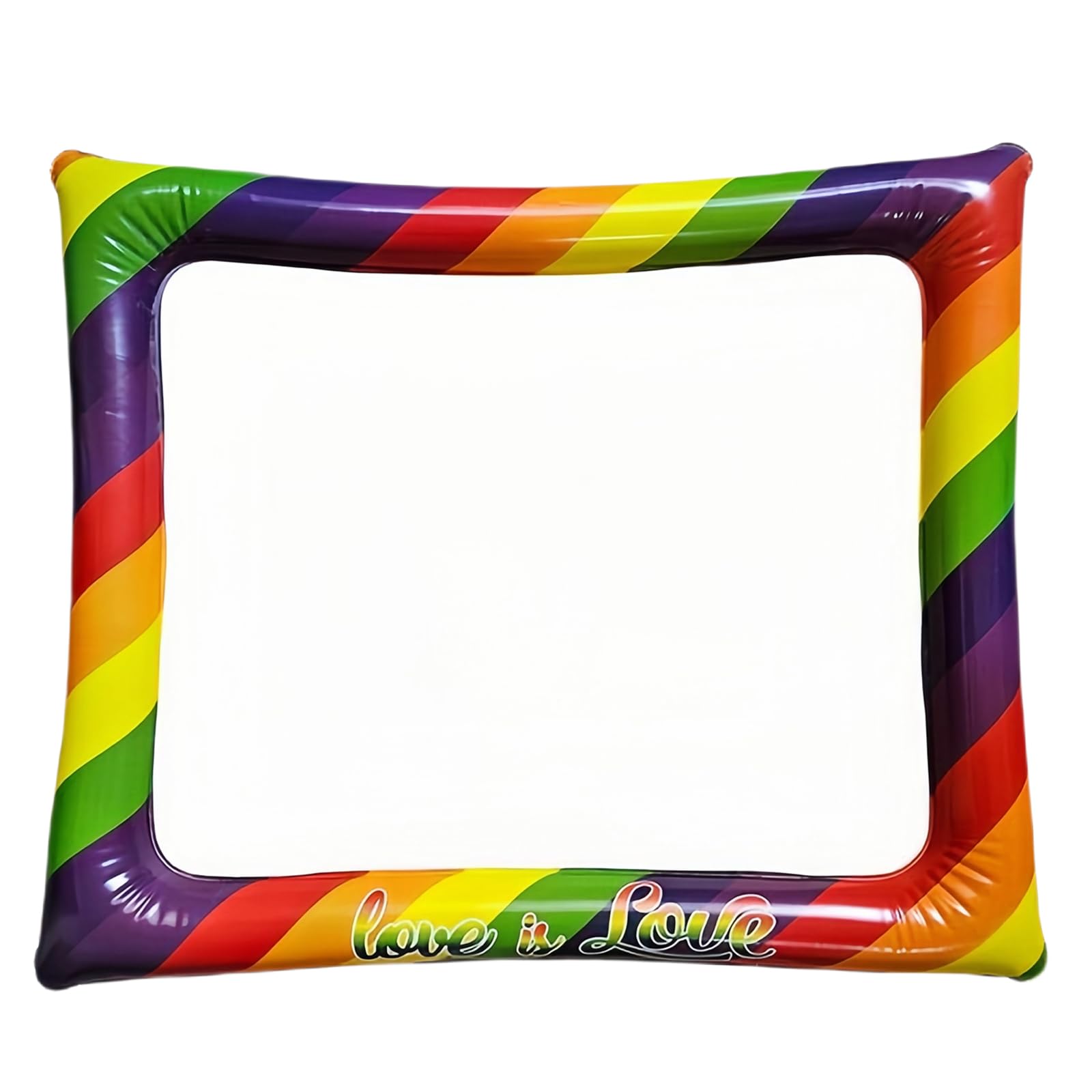 Rainbow Inflatable Photo Booth Prop - Giant Gay Pride LGBTQ Picture Frame, Blow Up Party Selfie Frame for Pride Day, Kids Rainbow Decorations Accessories