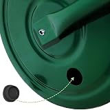 Crystals 30L Garden Lawn Roller - Heavy Duty Steel, Scraper Bar, Green view 6