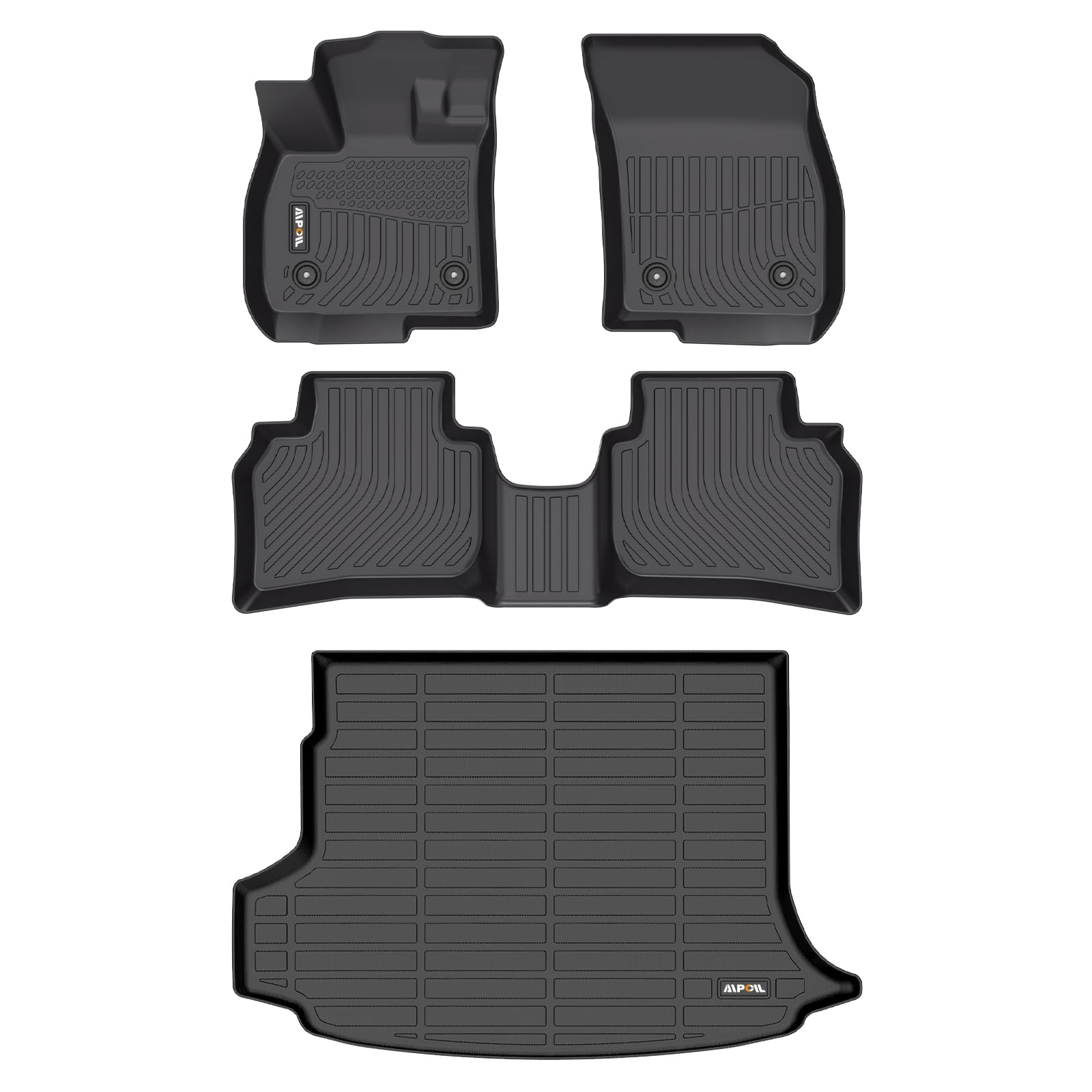 AIPOIL® Floor Mats & Cargo Liner Set for 2021-2024 2025 2026 Buick Envision All Weather Protection TPE Anti-Slip Automotive Full Set Custom Car Mats Accessories - Black Image
