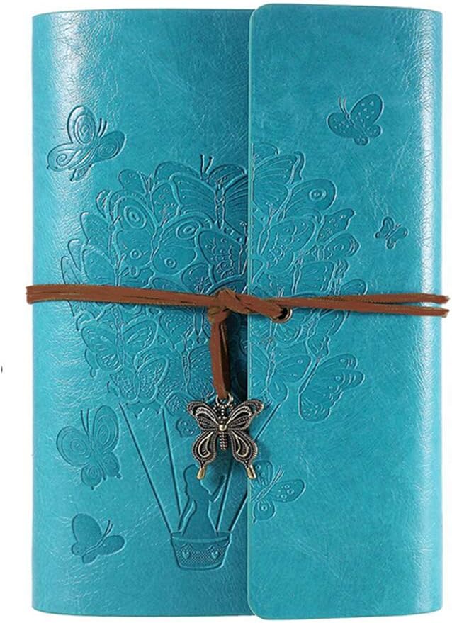 OMEYA PU-Leder Tagebuch A5 - Nachfüllbares Notizbuch Mit Ozean Design