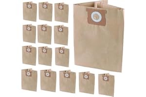 PURESTURDY Pack 15 Vacuum Bags for DEWALT 6 to 10 Gallon Shop Vac DXVA19-4101, Dust Collection Bag with Filter for DXV06P DXV09P DXV09PA Replacement Parts Accessories