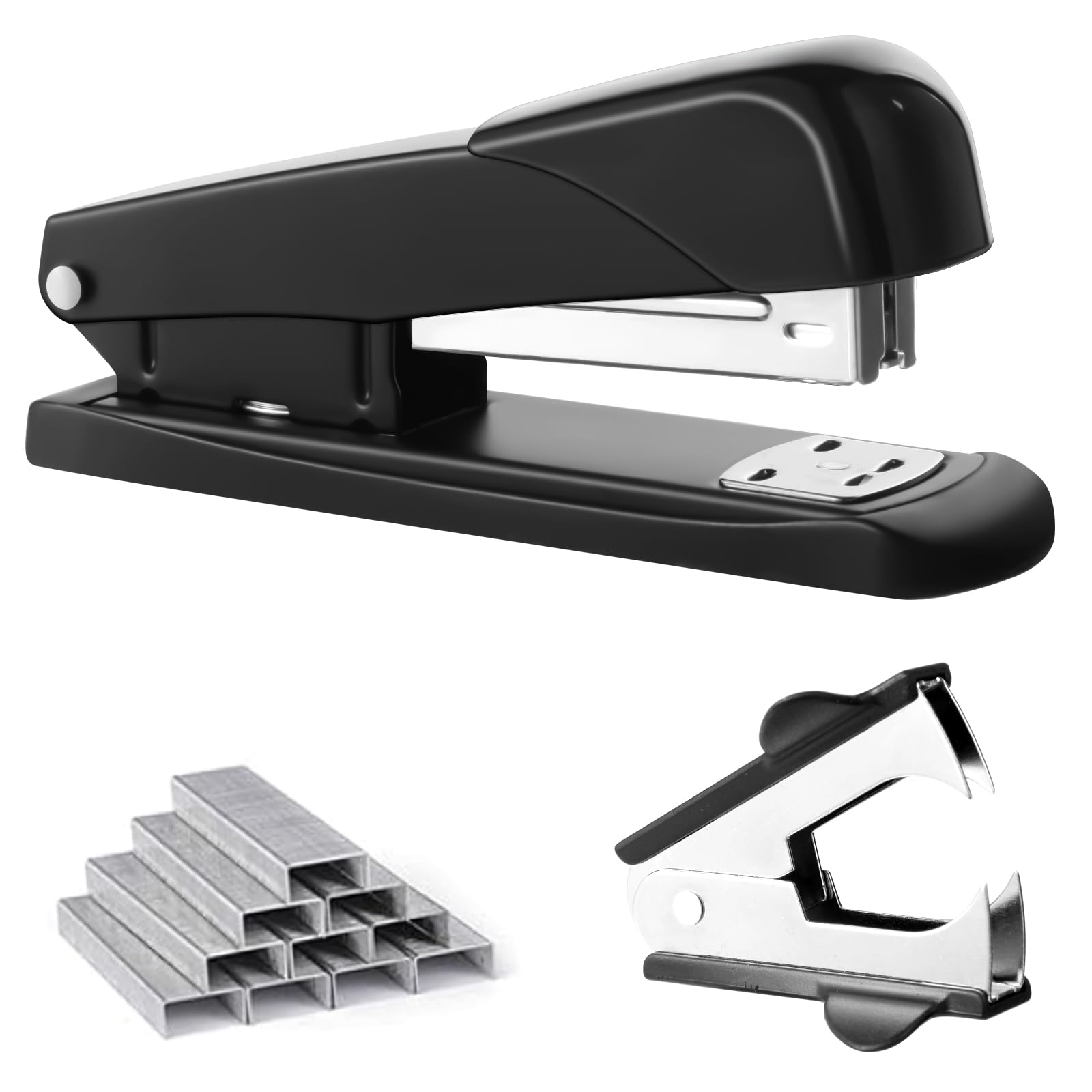 Photo 1 of *Missing Parts - Check clerk notes*
GROLENT Black Modern Office Stapler, 25 Sheet Capacity, Automatic, Includes 1000 Staples and Staple Remover