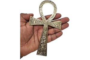 Solid Brass Ankh 6.25" ~ Perfect for your Altar, Wall Décor, Gift Giving, Ritual needs. Made of 100% yellow brass quality product by New Age Imports, Inc.® (Brass Ankh 6.5")