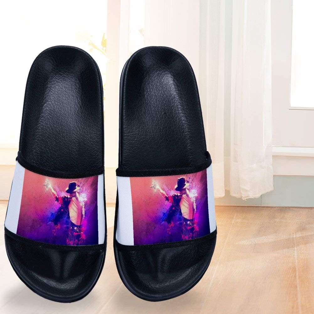 Amazon Bhsthb マイケル ジャクソン スペースステップ Michael Jackson 5 スリッパ サンダル ファッション フリップフロップ 超軽量 滑り止め 男女兼用 屋内と屋外 ビーチサンダル