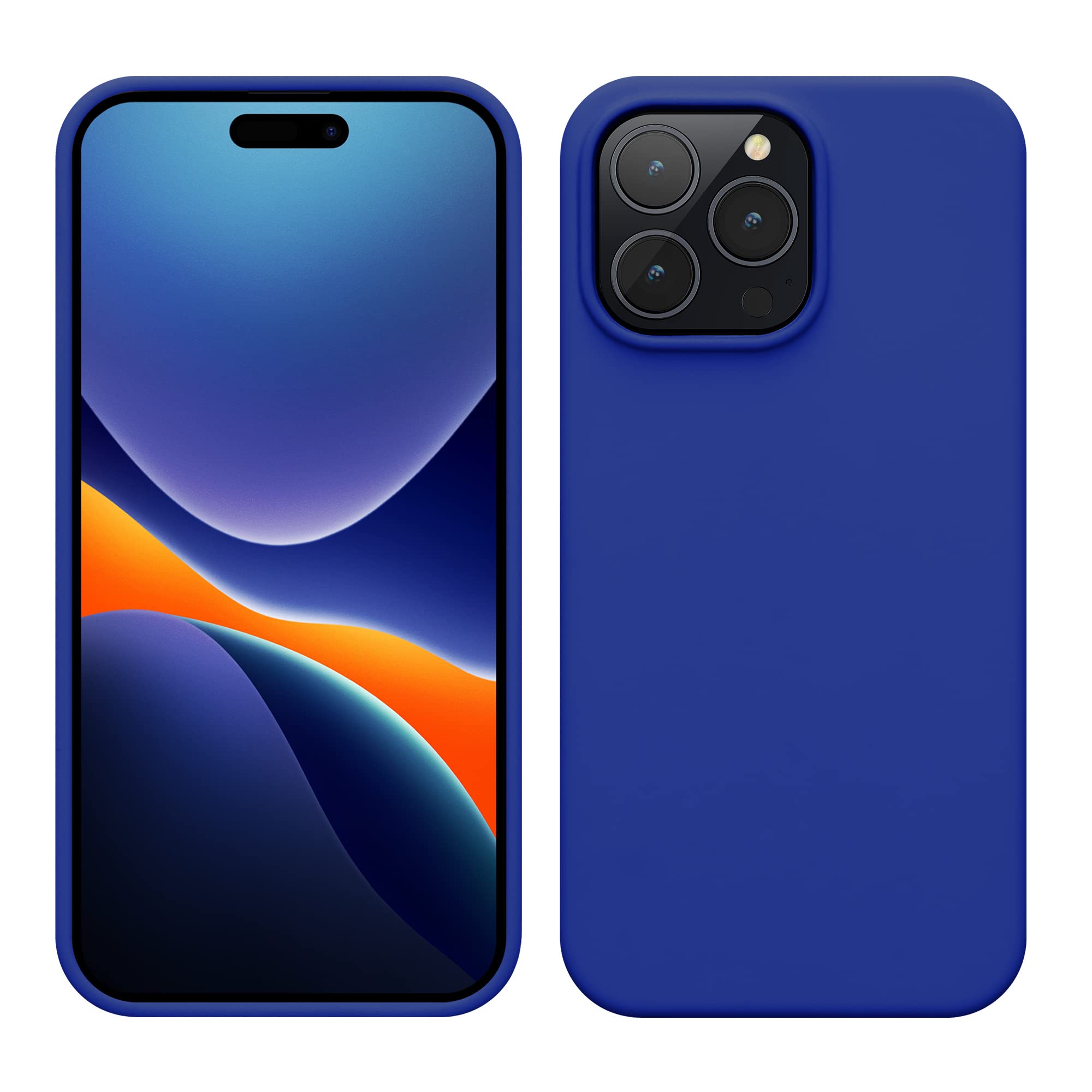 kwmobile Case for iPhone 14 Pro Max Case - Slim Soft TPU Silicone Cover - Works with Wireless Charging - Baltic Blue โ image 1