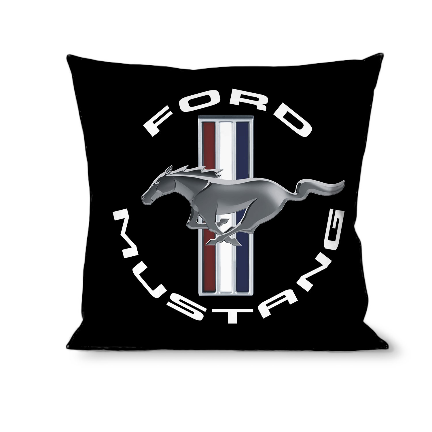 Buckle-Down Throw Pillow, Mustang, OSFM