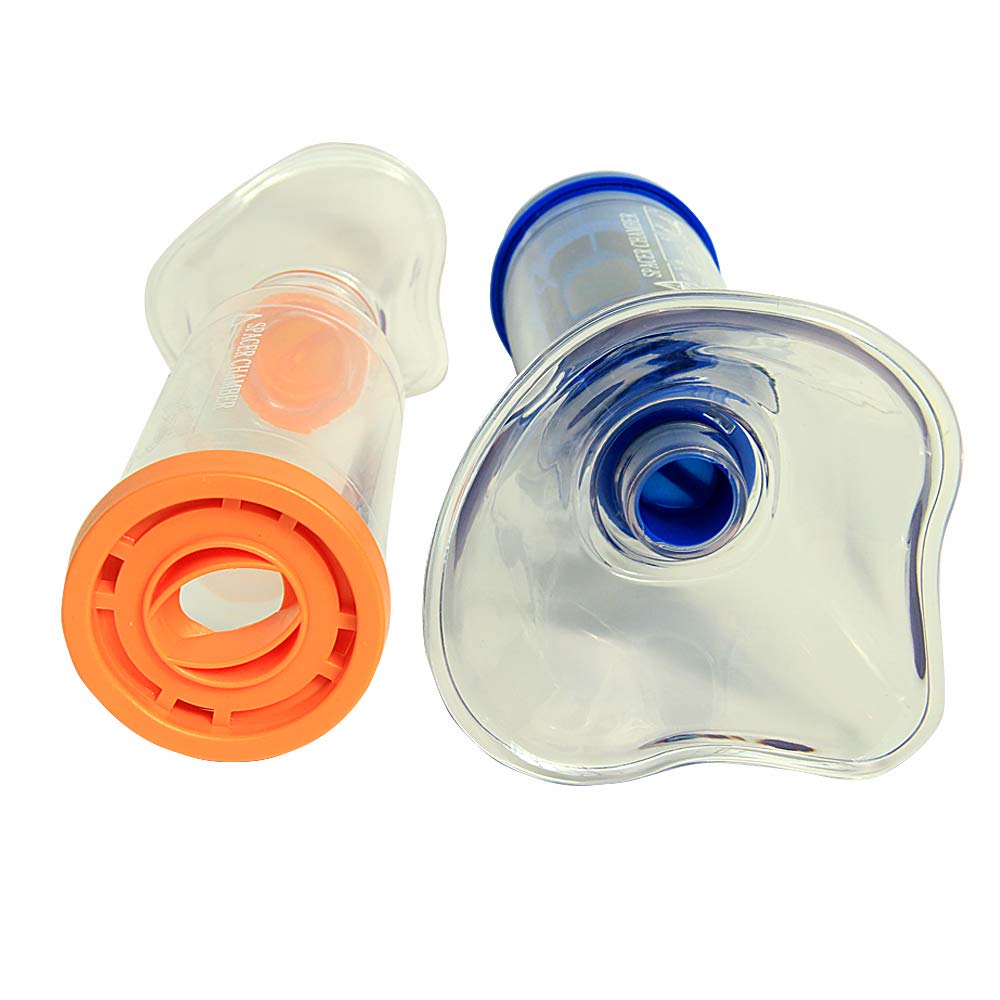 Aerosol Spacer Chamber Compact Asthma Inhaler with Masks (Suitable