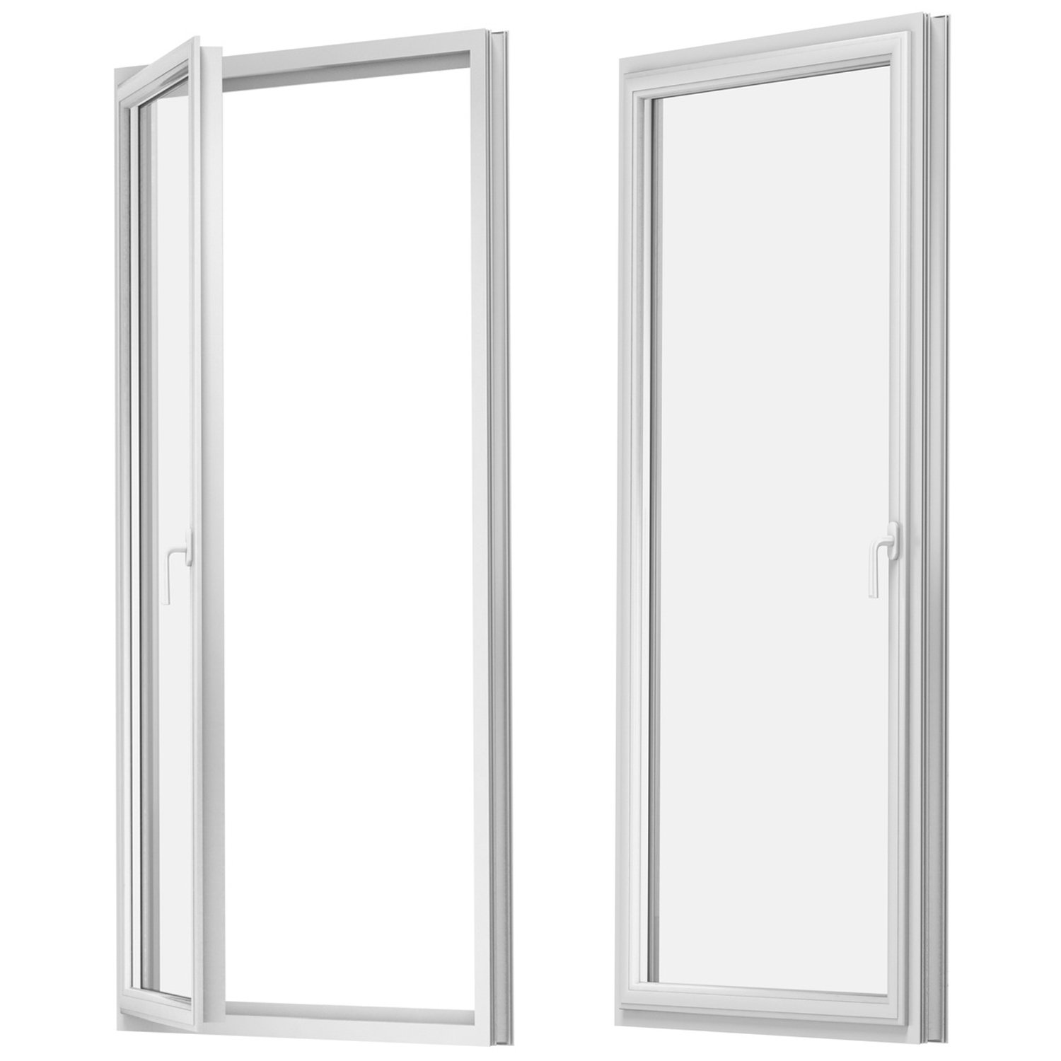 Baumarkt Balkontür 3-fach-Verglasung BxH: 90 x 190 cm/900 x 1900 mm