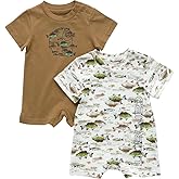 Carhartt Kid's CG8961 Short-Sleeve Fishing Romper Set - Boys