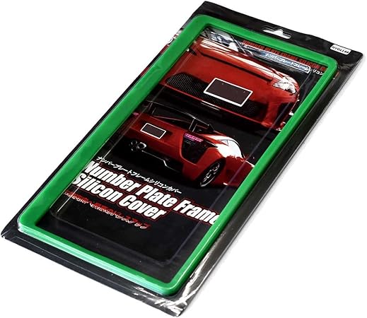 Amazon シリコン製ナンバーフレーム グリーン 緑色 普通車用 軽自動車用兼用 ナンバープレートフレームシリコンカバー 1枚入り ナンバーカバー ホルダー 車 バイク Amazon シリコン製ナンバーフレーム グリーン 緑色 普通車用 軽自動車用兼用 ナンバープレートフレームシリコンカバー 1枚入り ナンバーカバー ホルダー 車 バイク