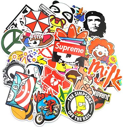 NEULEBEN Sticker Pack (200-Pcs) Graffiti Sticker Decals Vinyls for Laptop,Kids,Teens,Cars,Motorcycle,Bicycle,Skateboard Luggage,Bumper Stickers Hippie Decals bomb Waterproof