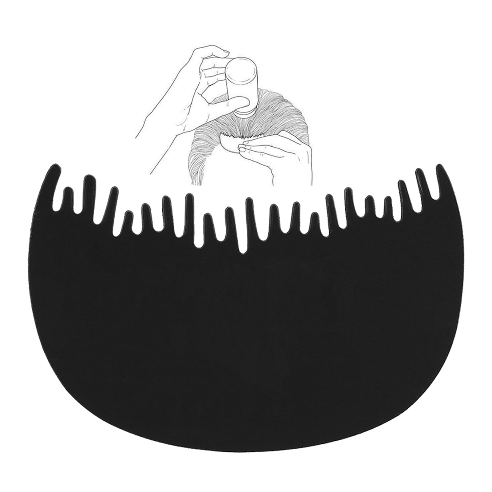 ANKROYU Hairline Optimizer Comb, Hair Fiber Hairline Tool, Hair Fiber Hairline Enhancer Hair Fiber Applicator Comb Hair Fiber Forehead Pre Hair Line Hairline Plastic Dedicated Comb