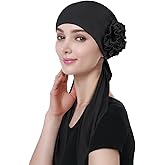 Pretied Head Scarves for Women Featuring Long Tail Finish Made of Stretchy Viscose