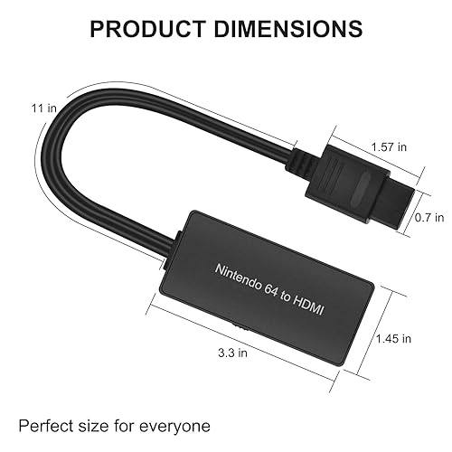 Hdmi Converter Connect Nintendo 64 To Tv Nintendo64 To HDMI