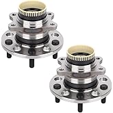 Autoround Pair 512437 Rear Wheel Hub and Bearing Assembly Compatible with Hyundai & Kia, Sonata 10-14/ Optima 11-15/ Sportage 11-16/ Tucson 10-15/ Azera/Cadenza/Rondo, 5Lugs w/ABS