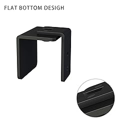 JUBEST Matte Black Floor Guide Wall Mount Sliding