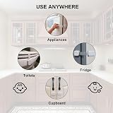 Norjews 8 Pack Cabinet Locks Baby Proofing Adjustable Straps Black view 6