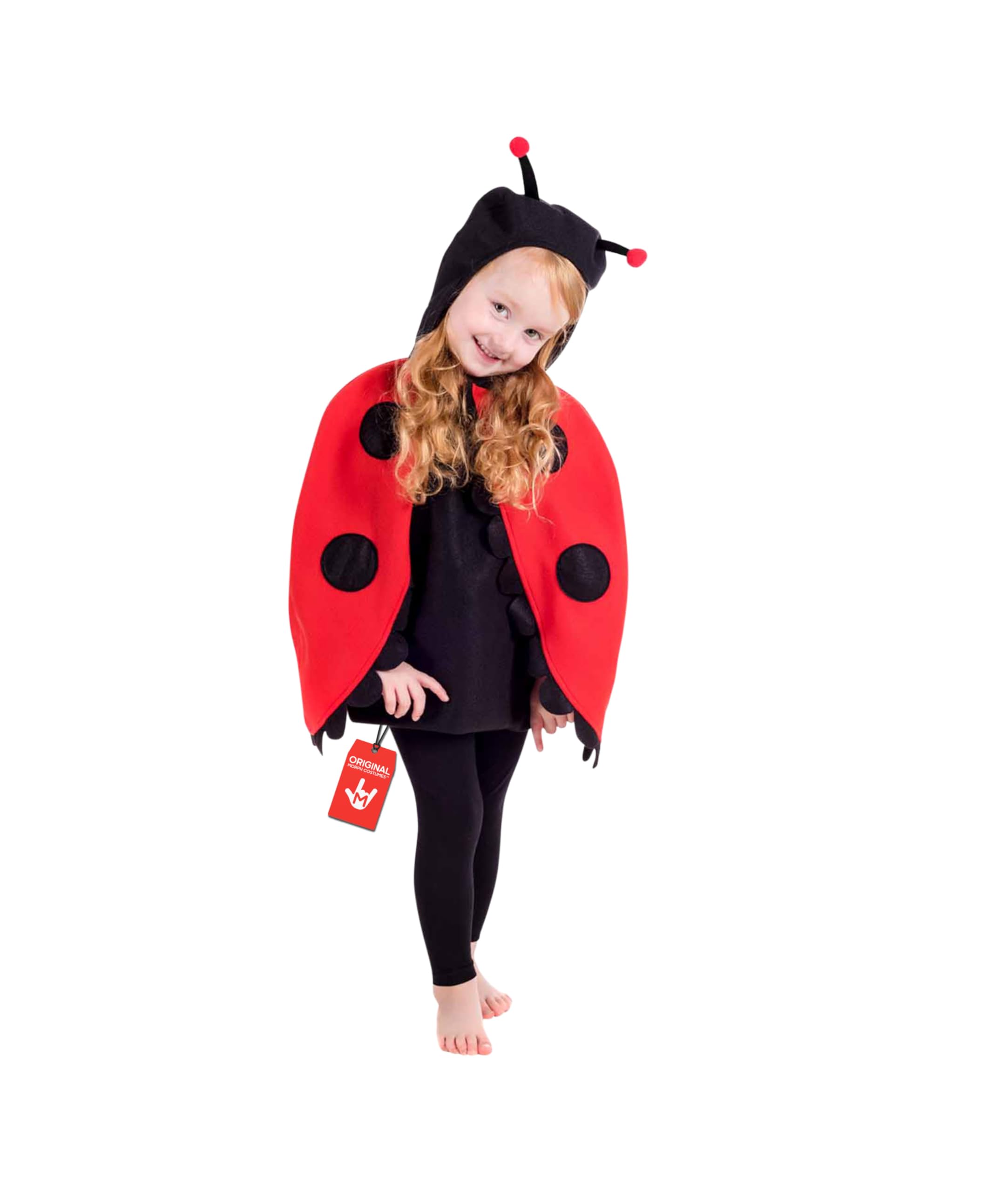 Fun Shack Ladybug Costume Toddler, Toddler Girl Ladybug Costume, Girls Halloween Costumes, Halloween Costumes for Girls, 3-4 Years