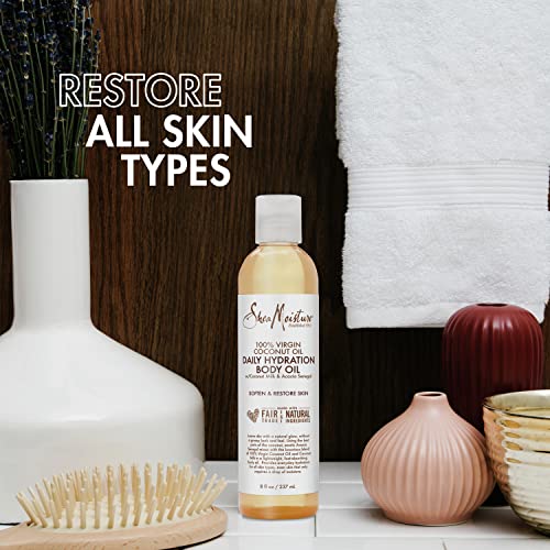 SheaMoisture Daily Hydration Body Oil Virgin Coconut Oil For Dry Skin