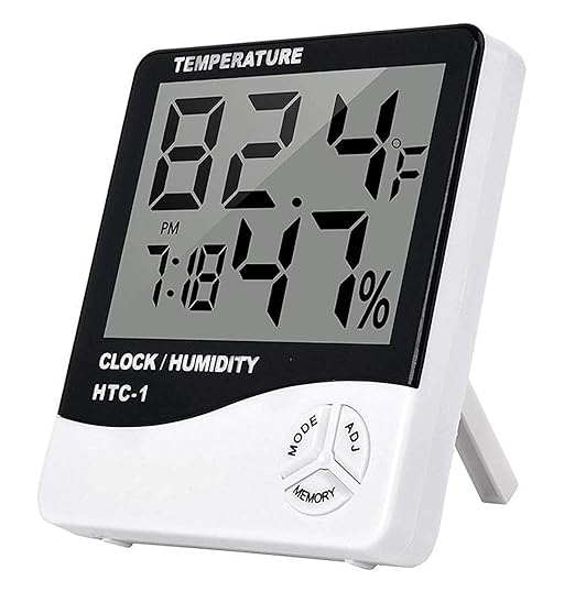 Buy Thermocare Digital Indoor Hygrometer Thermometer with Clock