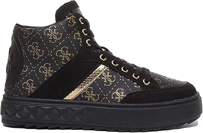 womens black guess trainers