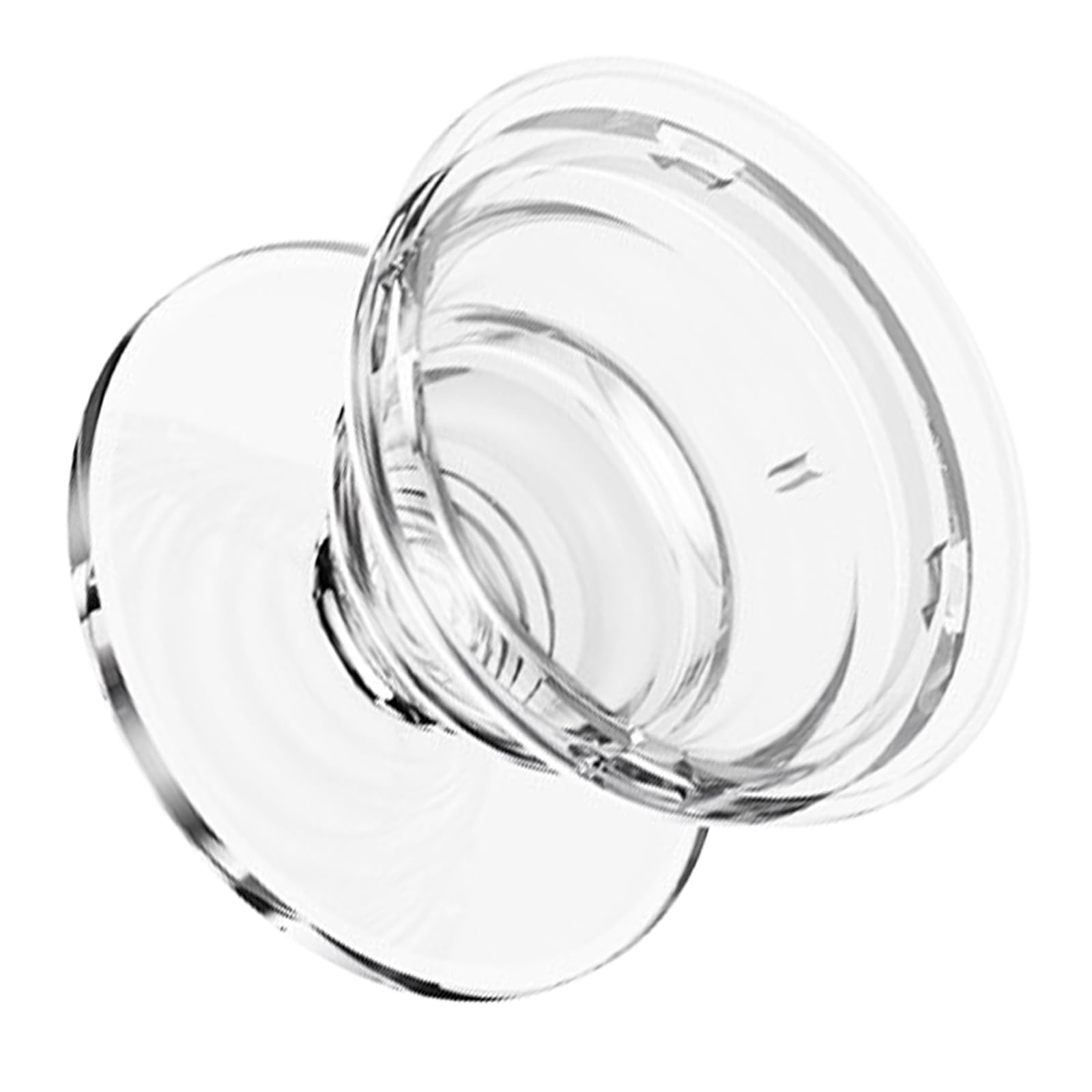 スマホグリップ スマホスタンド ポップグリップ 2way仕様 指に優しい 360度回転 落下防止 スマホリング 調節可能なスタンド シンプル 安定的な片手操作可能 iPhone/Android各種他対応 スマートフォンホルダー(クリア) の商品画像