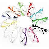 BISON LIFE Kids Protective Safety Glasses | Impact and Ballistic Resistant Lens, Clear Polycarbonate Lens Color Temple, Child