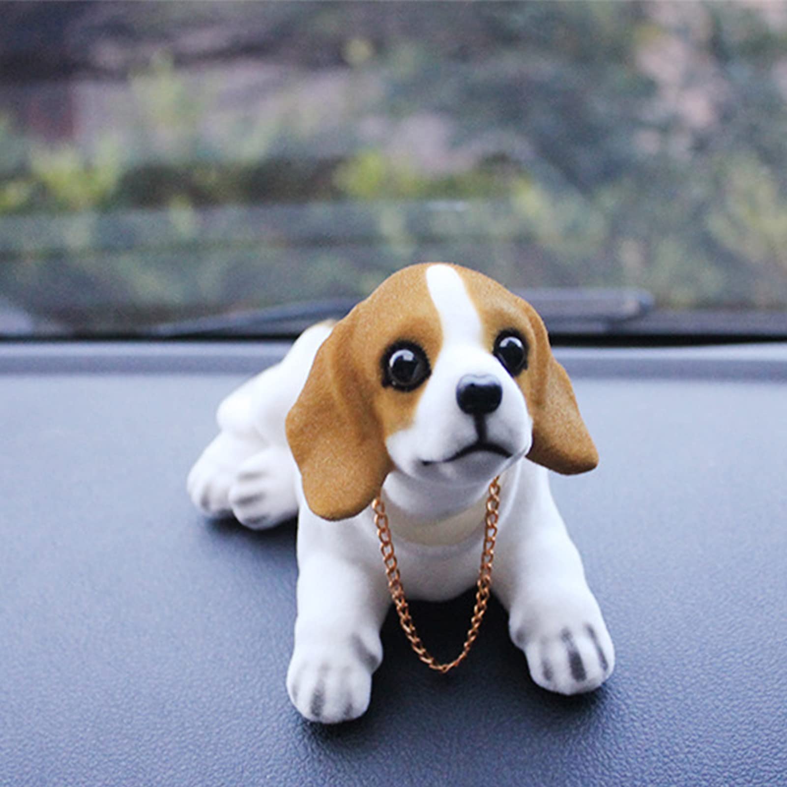 Lsaardth Dog Bobbleheads for Car Dashboard, Resin Bobblehead Dog Car Decorations Interior Car Dashboard Decorations Cute Car Decor Ornaments(Beagle)