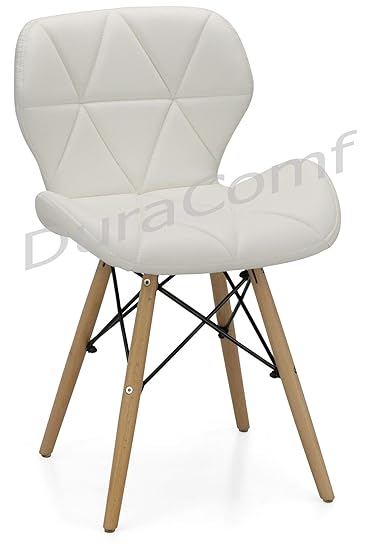 DuraComf Ormond Accent Dining Chair/Side Chair for Living Room/Side Chair for Home/Living Room Chair with Cushion (Off-White)