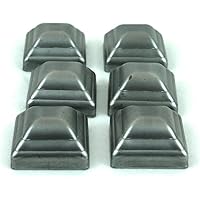 1 1/2" Pressed Steel Post Caps For Square Steel Posts (Lot of 6 Caps ...