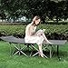 Niceway Oxford Portable Folding Bed Camping Cot with Storage Bag,Weight Capacity to 440 lbs, Strong Stable Collapsible Folding Camping Cot Great for Camping, Traveling and Home Lounging (CR1138)