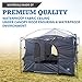 The Original-Authentic Standing Room 12X12 Family Cabin Tent 8.5 ' of Head Room 4 Big Screen Doors Fast Easy Set Up,Full TUB Style Floor Canopy Frame NOT Included