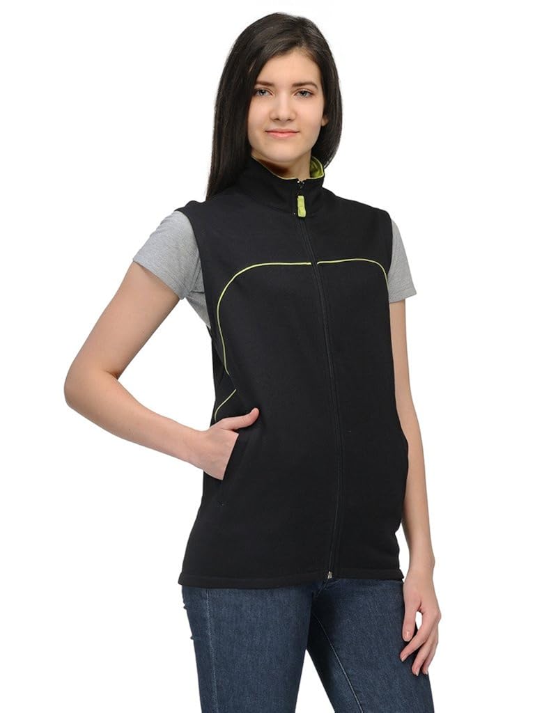 scott sleeveless jacket women's withzip black