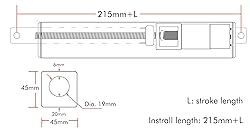 SOViK 12V DC 24 inch Stroke Linear Actuator
