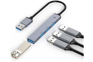 USB Charging Hub, TOTU USB 3.0 Hub Docking Station, USB A 3.0, USB A 2.0 * 3, Fast Transfer High Speed USB Hub for USB A Devices