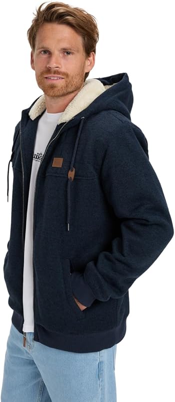 Cypress Keller - Polar com capuz e fecho - Homens - Azul.