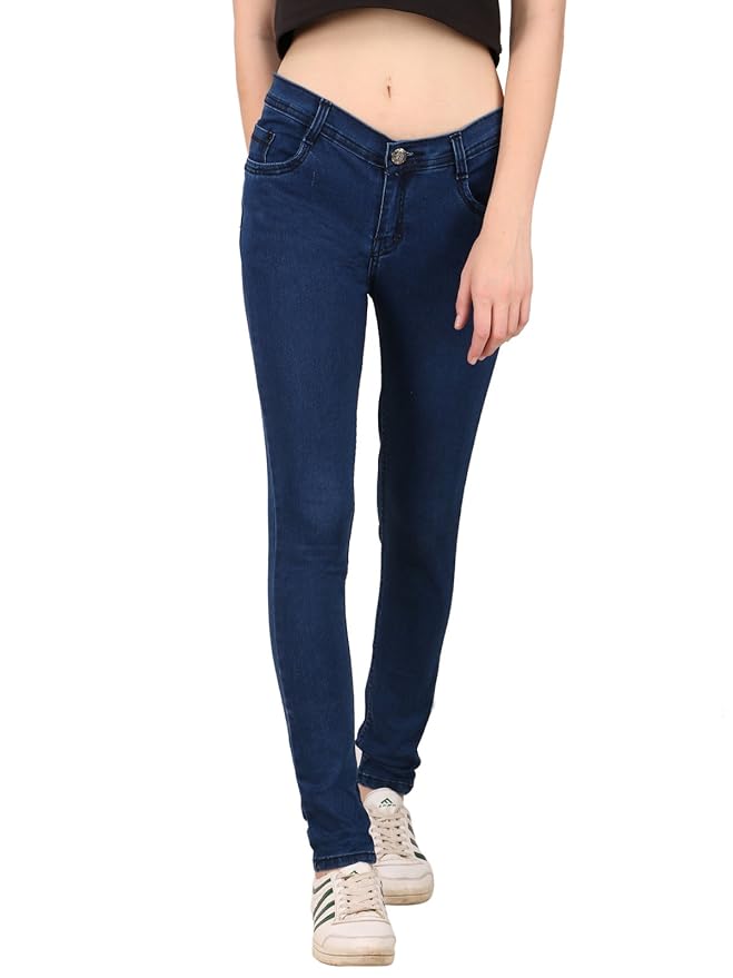 Buy KA Fashion Blue Denim Solid Jeans for Women (KA_001_Blue) at Amazon.in