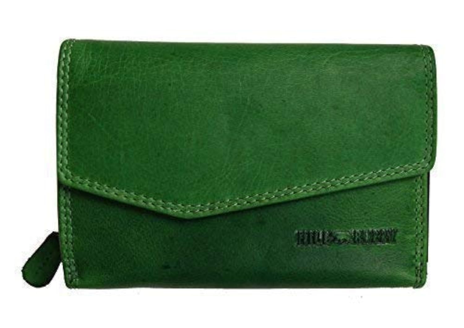 Hill Burry Vintage Leather Ladies Wallet / Purse HB13092 - Green, siehe Artikelbeschreibung