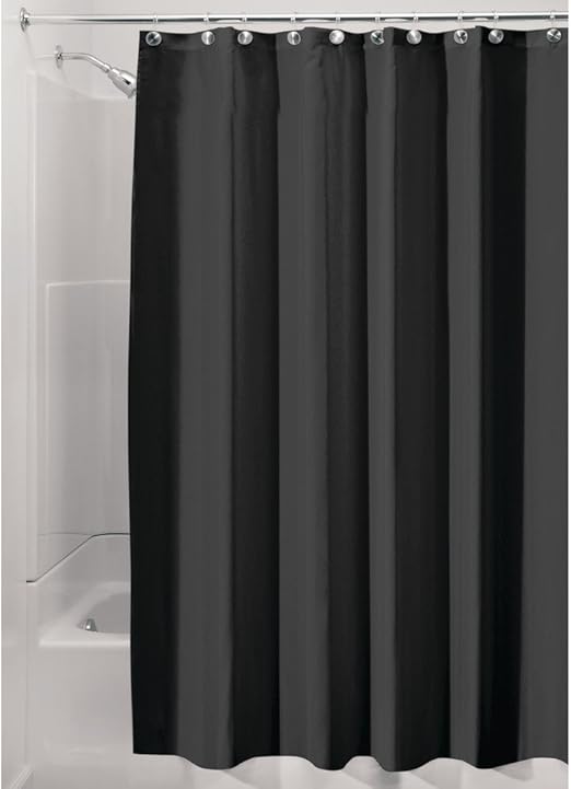 Amazon Com Idesign Fabric Extra Wide Shower Curtain Water