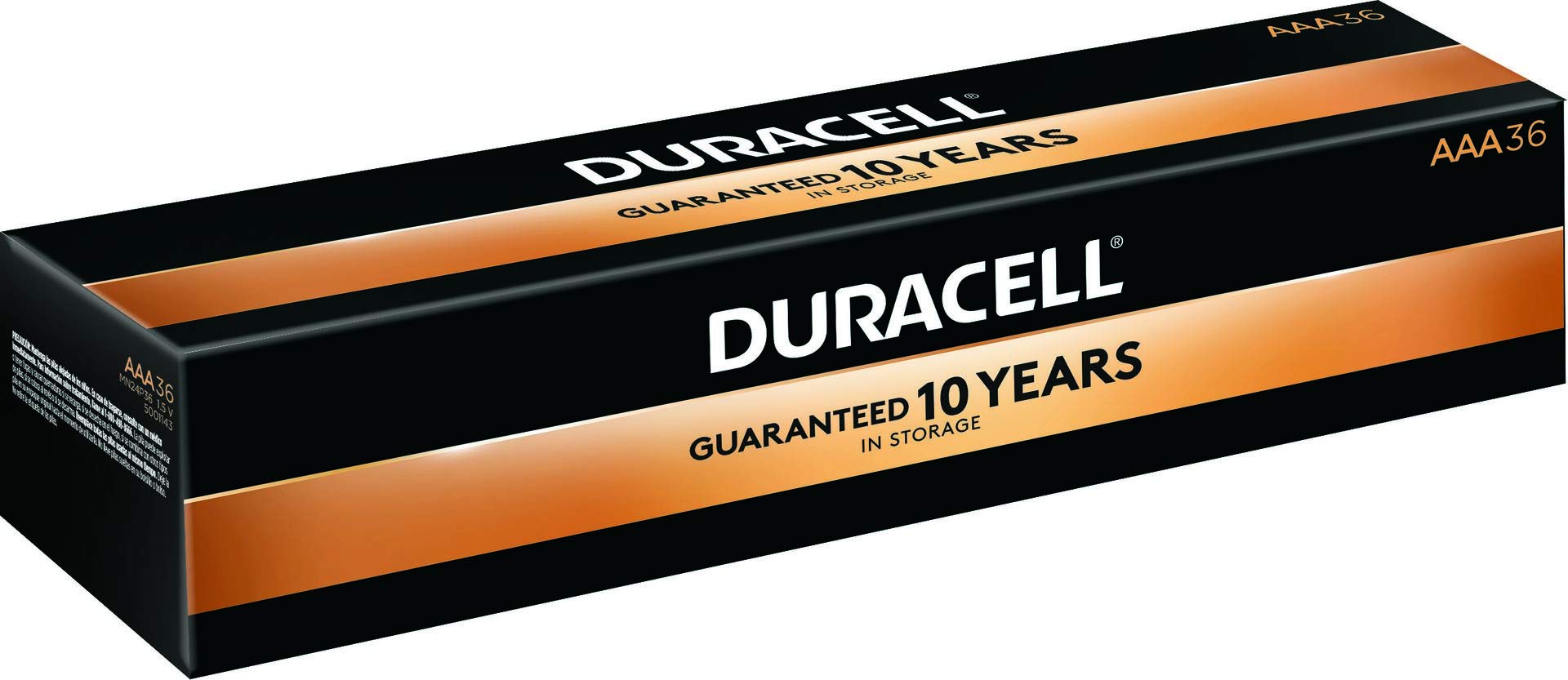 DURACELL MN24P36 CopperTop Alkaline Batteries, AAA, 36/PK