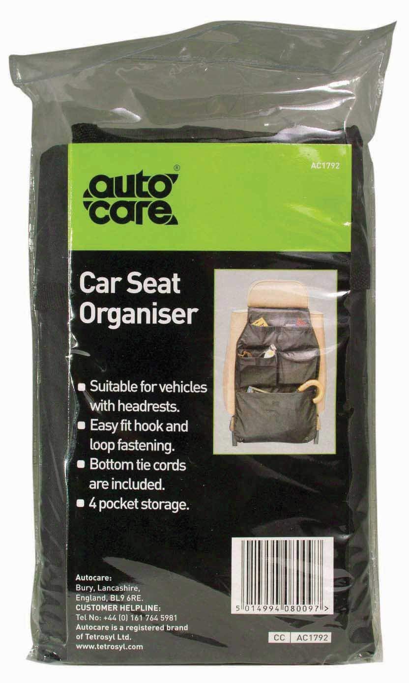 AC1792 Autocare CarSeat Organiser Nylon