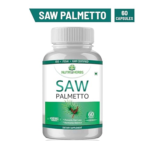 Buy Nutriherbs Organic Saw Palmetto Extract Capsules 450mg Dht