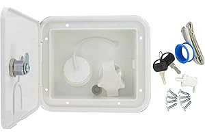 Valterra A01-2004VP White Carded Gravity/Plastic City Water Inlet Hatch