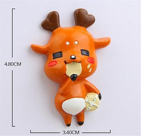 Cinlla Resina Imanes de nevera Ciervo Comiendo Imanes para ...