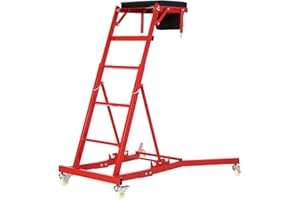 EliteEdge Adjustable Automotive Creeper - Heavy Duty 400LB Capacity Mechanic's Creeper with Locking Wheels & Tool Pouch (49"-69" Length) for Truck, SUV & Garage Vehicle Maintenance